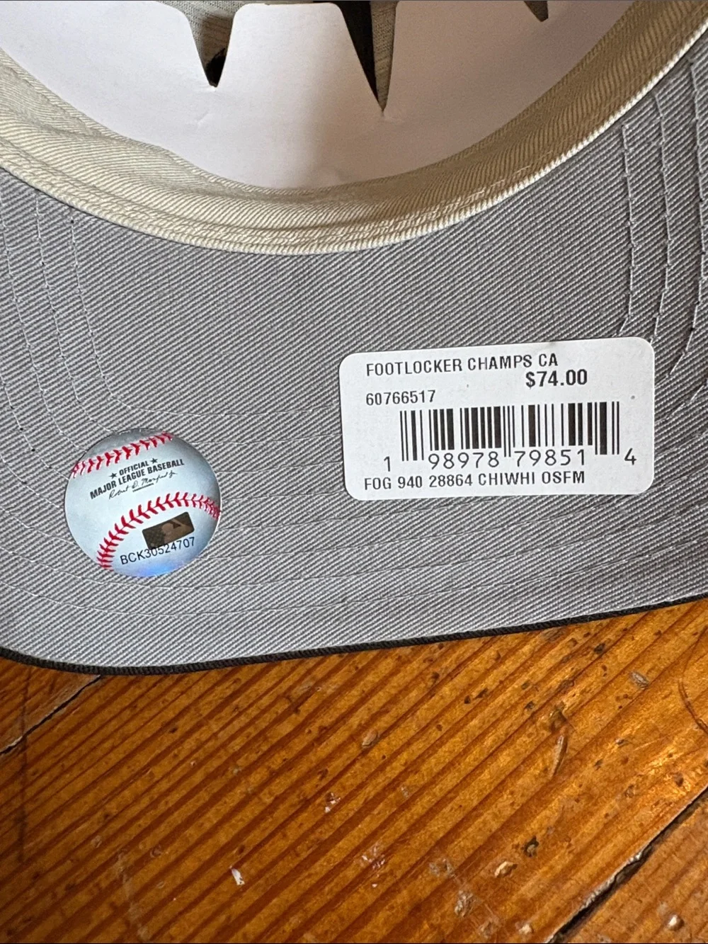New Era Fear of God White Socks Black Adjustable Hat